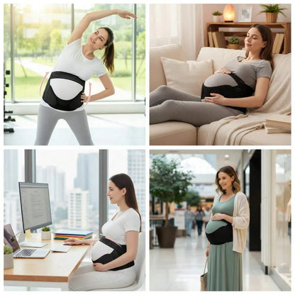 Maternity Support Belt - Adjustable Pregnancy Belly Band for Back & Pelvic Pain Relief