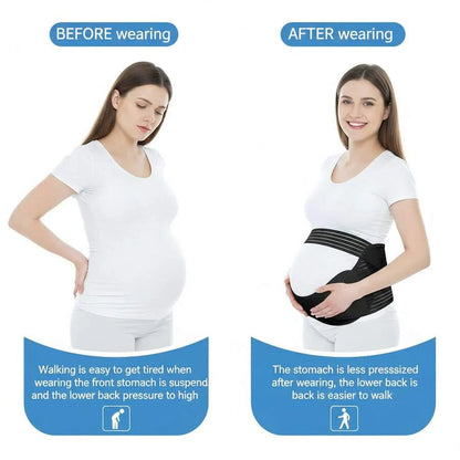 Maternity Support Belt - Adjustable Pregnancy Belly Band for Back & Pelvic Pain Relief
