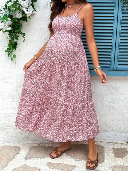 Maternity Sleeveless Solid Color Dress, Fashionable For Summer Woman S Summer Clothes  Maternity Dress  Vacation
