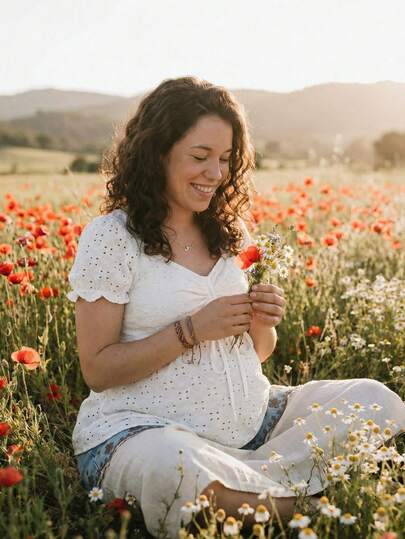 White Textured A-Line Maternity Top with Puff Sleeves - Sweetheart Neck Bow Front Holiday Shirt for Summer