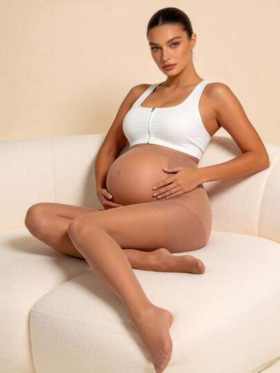 Maternity Pantyhose - Transparent Thin Spring Summer Stockings Soft Leg Shaping, All-Day Wear