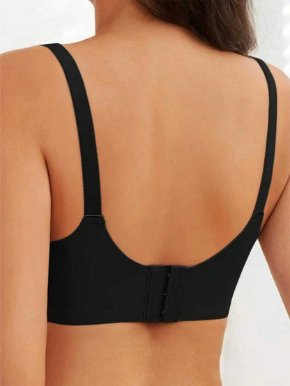 Maternity Nursing Bra 2 Pack - Front Clasp Detachable Minimalist Breastfeeding, Pregnancy Support