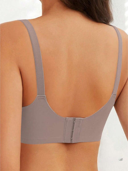Maternity Nursing Bra 2 Pack - Front Clasp Detachable Minimalist Breastfeeding, Pregnancy Support