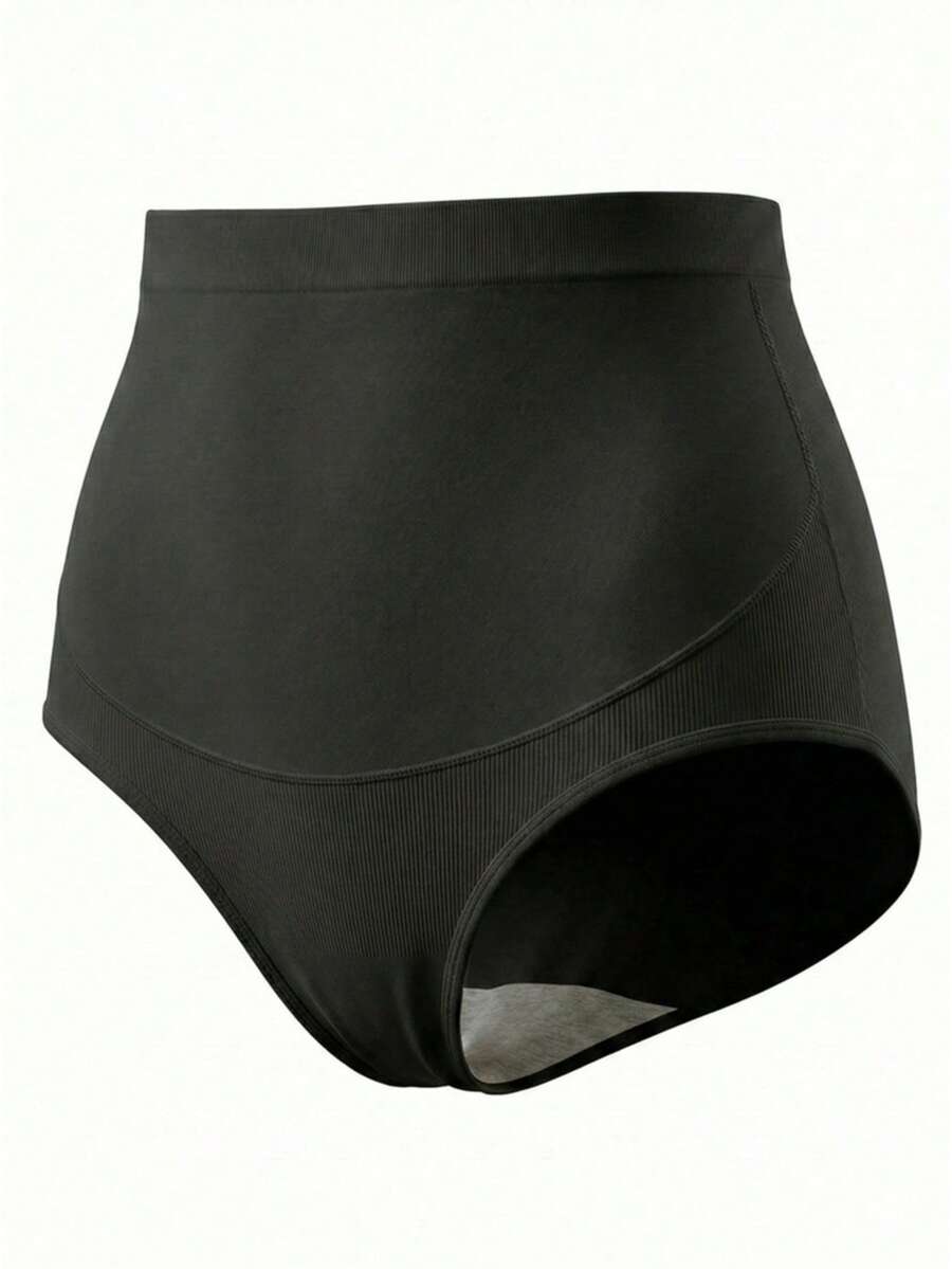 Plus Size Seamless Maternity Yoga Pants - Elastic Waistband Summer Support