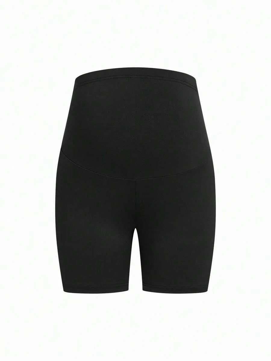 Modmama Pregnant Women Solid Color Casual Versatile Daily Wear Skinny Leggings