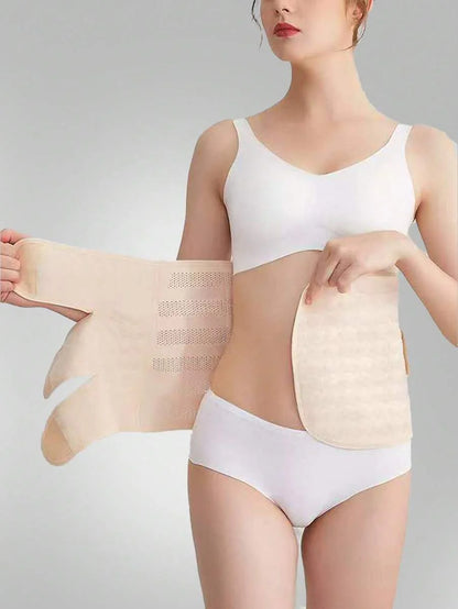 Women's Postpartum Belly Wrap - High Compression Slimming Waist Trainer