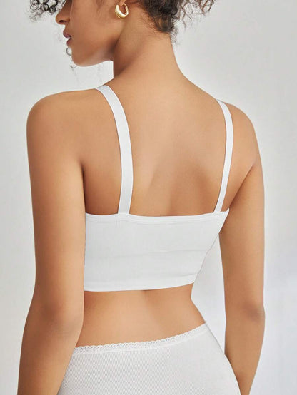 Seamless Grey Maternity and Nursing Bra - Wireless Knitted Comfort Crop Top with Adjustable Straps for Daily Wear