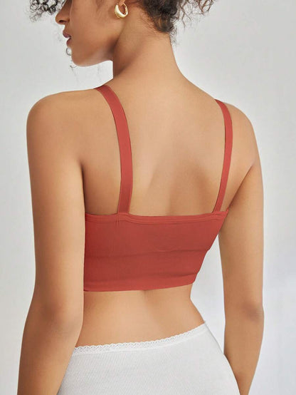 Seamless Grey Maternity and Nursing Bra - Wireless Knitted Comfort Crop Top with Adjustable Straps for Daily Wear
