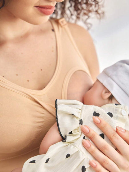 Seamless Maternity and Nursing Bra Wireless Black High Rise Backless Knitted Comfort Nursing Bralette for Daily Wear