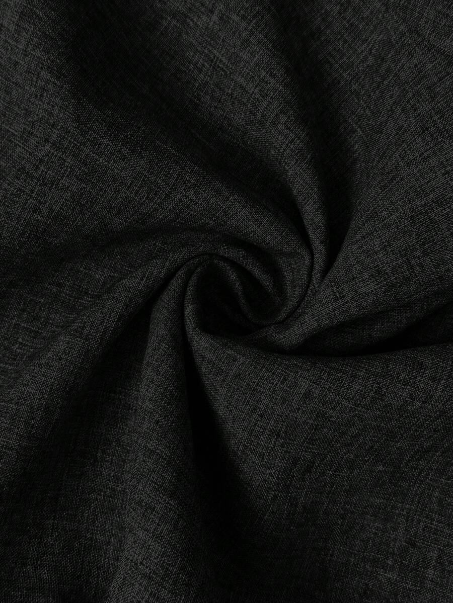 Maternity Tailored Pants - Adjustable Waist, Pocket, Loose Fit, Navy Blue