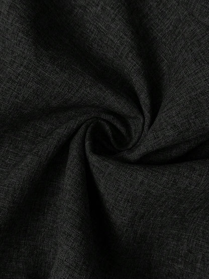 Maternity Tailored Pants - Adjustable Waist, Pocket, Loose Fit, Navy Blue
