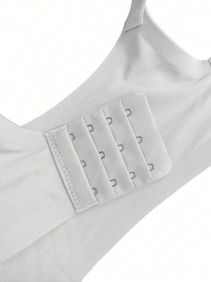 Grey Seamless Nursing Bra - Comfortable Wireless Maternity Bralette with Adjustable Straps and Medium Support Knitted Fabric