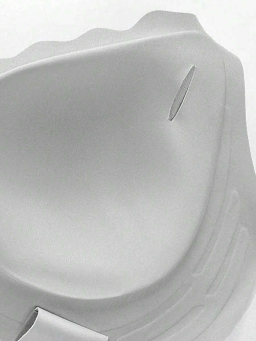 Grey Seamless Nursing Bra - Comfortable Wireless Maternity Bralette with Adjustable Straps and Medium Support Knitted Fabric