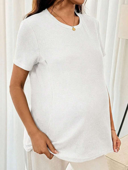Maternity Nursing Top – Round Neck Short Sleeve Daily Wear
