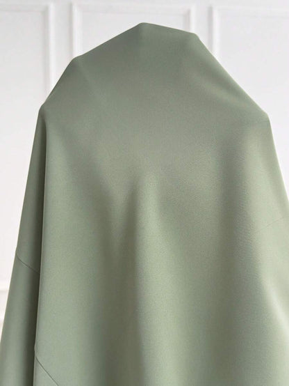 Plus Size Maternity Shirt Dress - Collar, Batwing Short Sleeve, Button Front, Knee Length, Green
