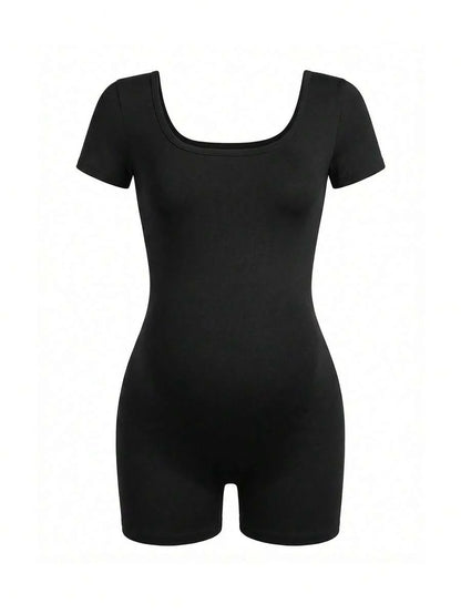 Maternity Jumpsuit - Soft & Stretchy Minimalist Casual Design for Daily Activities