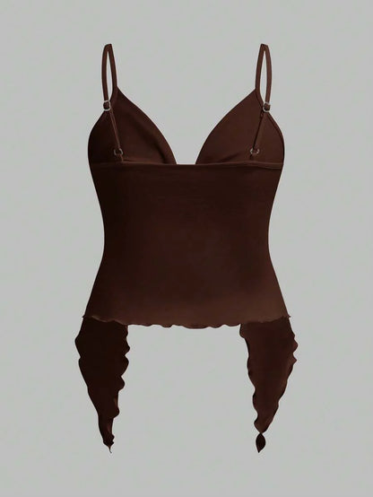 2-Piece Maternity Camisole Set – Front Twist Summer Top