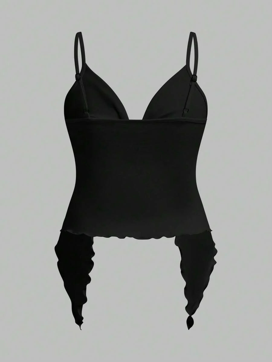 2-Piece Maternity Camisole Set – Front Twist Summer Top