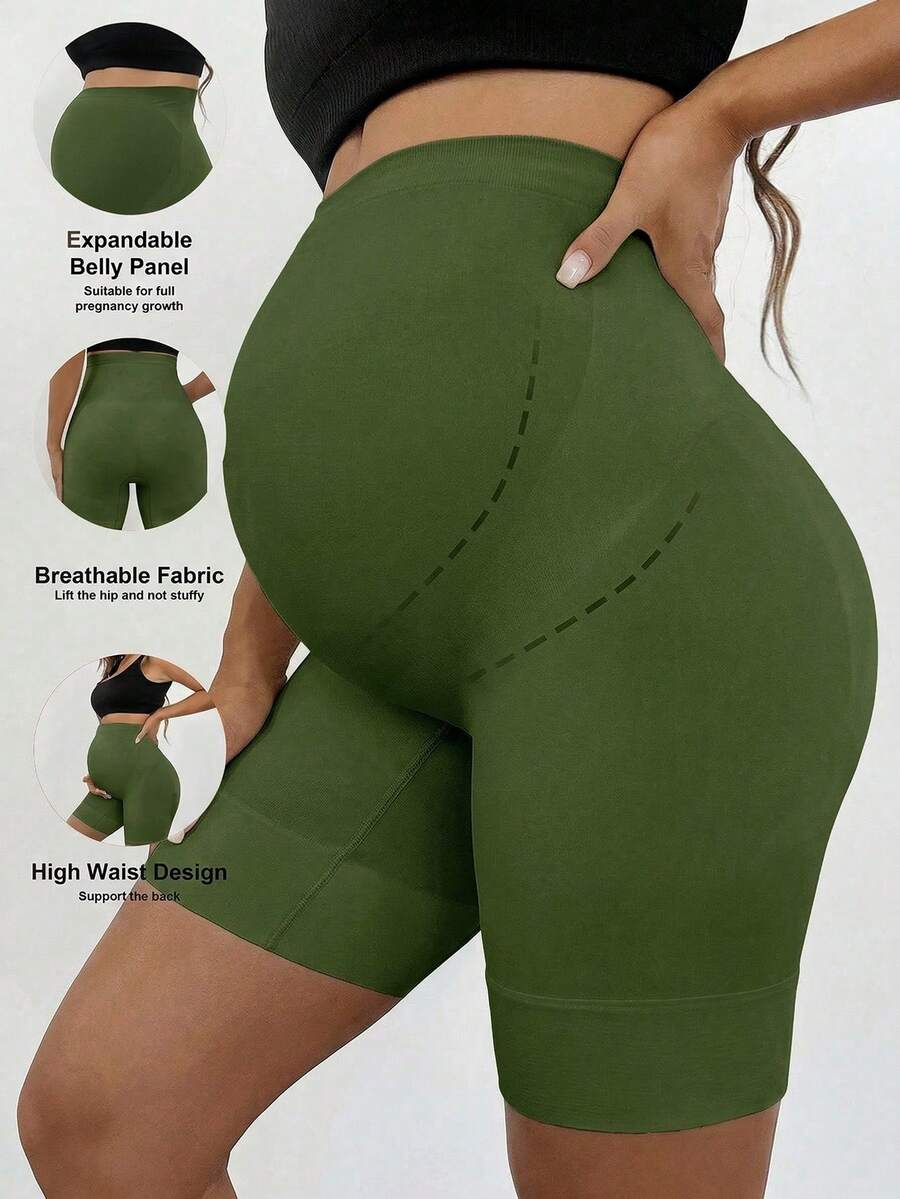 Fall Clothes,Autumn Clothes,Maternity Autumn Clothes Maternity Premium Maternity Shapewear, High Waisted Mid-Thigh Pregnancy Underwear Prevent Chaffing Soft Abdominal Support Maternity Biker Shorts Pregnancy Shorts Maternity Bike Shorts High Waisted