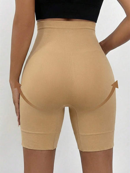 Plus Size Seamless High Waist Maternity Shaping Shorts - Anti-Chafing Black Summer