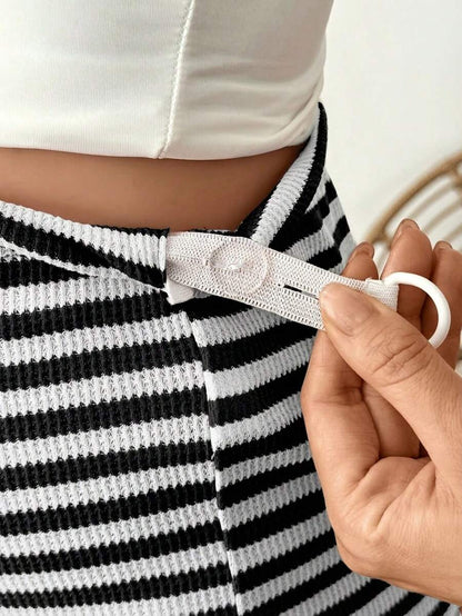 Grey Maternity Casual Skinny Track Shorts - Adjustable Elastic Waist Summer Mini Shorts - Everyday Commute Solid Color Grey Maternity Bottoms
