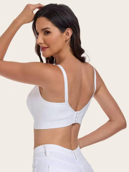 Maternity Nursing Bra - Pump Support Front Clasp Hands Free Pumping Wireless Breastfeeding