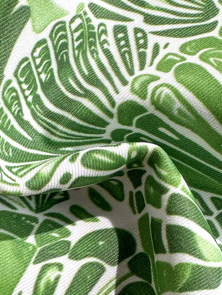 Swim Mod Summer 2 Pieces Outfits For Women - Spaghetti Strap Random Print Top And High Cut Swim Bottoms, Beach Holiday Bikini Set