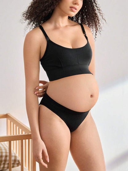 3-Pack Seamless Nursing Bra Set - High Rise Wireless Maternity Bras with Adjustable Straps and Medium Stretch