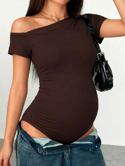 Cotton Maternity Tank Top - Slim Fit High Stretch Strappy Cami - Sleeveless Summer Beach Casual Pregnancy Ribbed Knit Basic