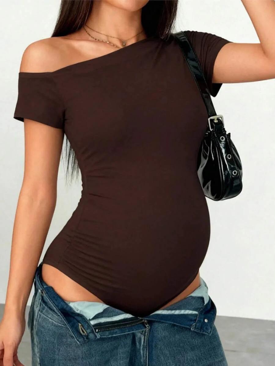 Cotton Maternity Tank Top - Slim Fit High Stretch Strappy Cami - Sleeveless Summer Beach Casual Pregnancy Ribbed Knit Basic
