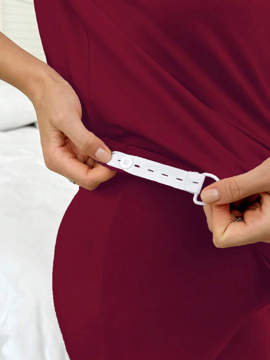 Maternity Button Front Shirt and Pants Loungewear Set Women Casual Sleepwear