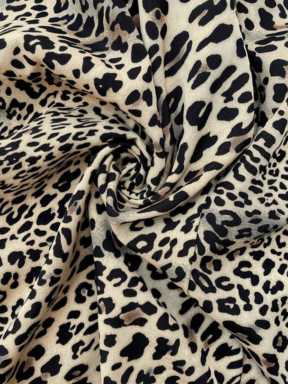 Brown Leopard Print Wide Leg Maternity Pants - Ultra High Waist Adjustable Drawstring Trousers - Loose Fit Casual Summer Holiday Outfit