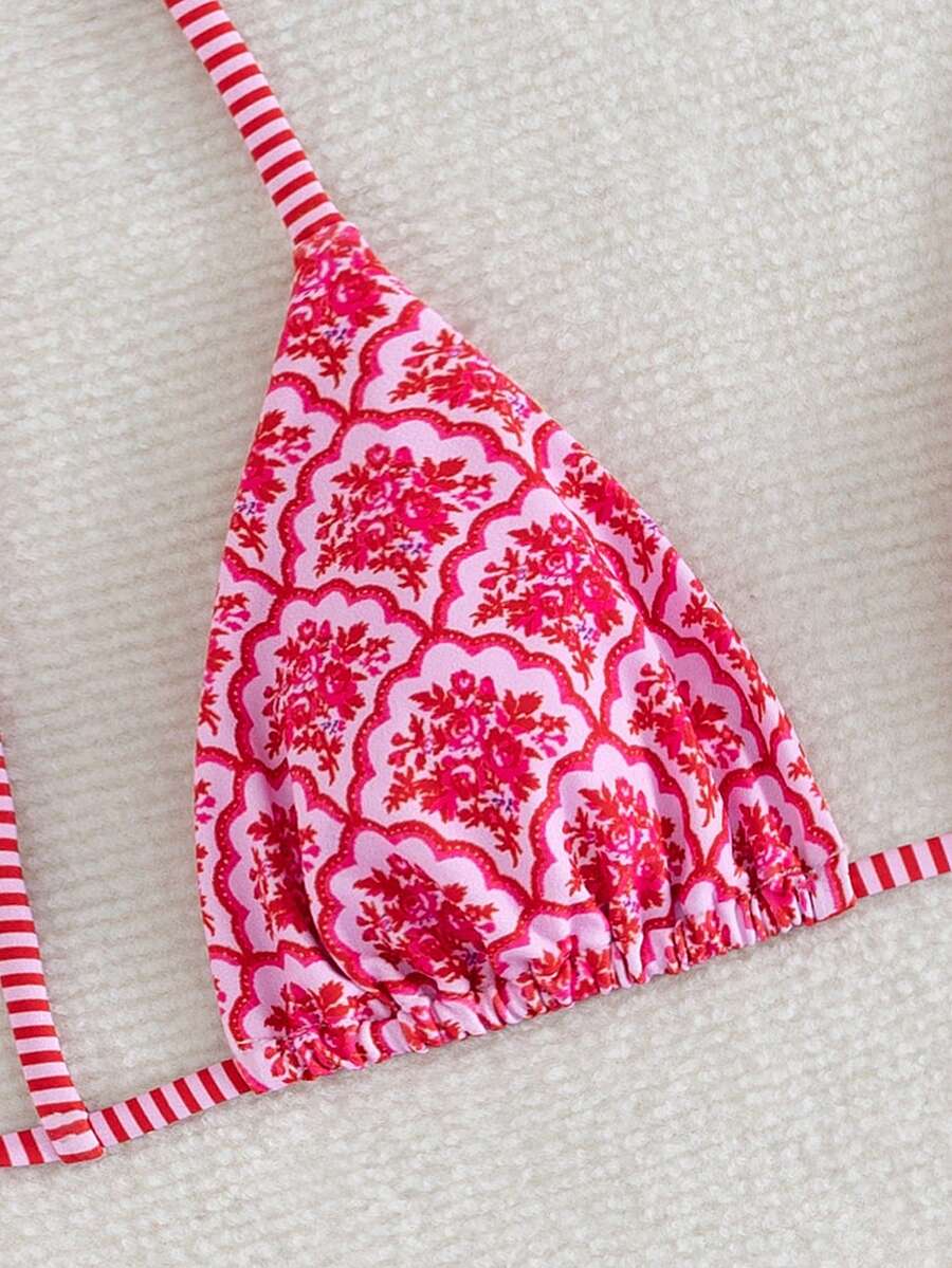 Swim Vcay Fashionable & Sweet Shoulderless Bikini With Side Bow, Wire-Free & Removable Pad, Sexy Women 2 Pieces Swimsuit For Beach & Airport For Summer Beach Vacation