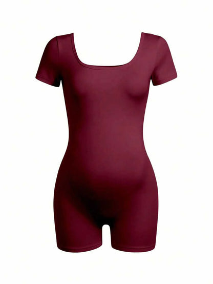 Maternity Jumpsuit - Soft & Stretchy Minimalist Casual Design for Daily Activities
