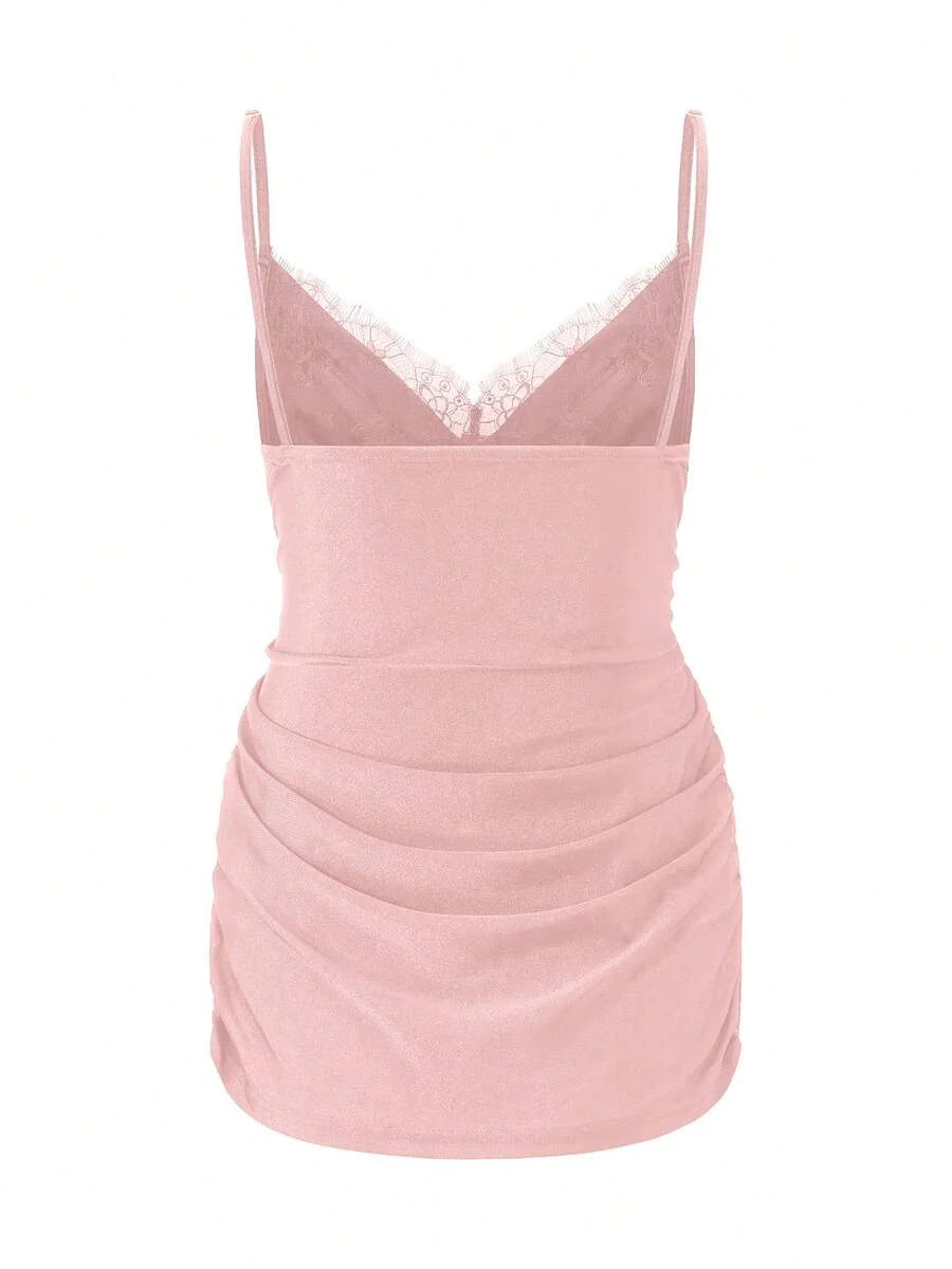 Maternity Sexy Camisole - Spaghetti Strap Versatile Layering Outerwear Summer Winter, Pink