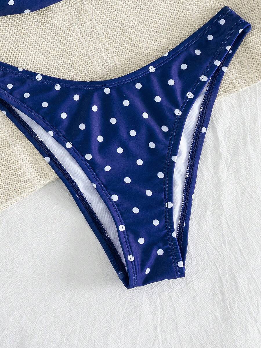 Swim Vcay Solid Color Bikini Swimming Suit For Beach Vacation, Strapless, Wireless For Summer