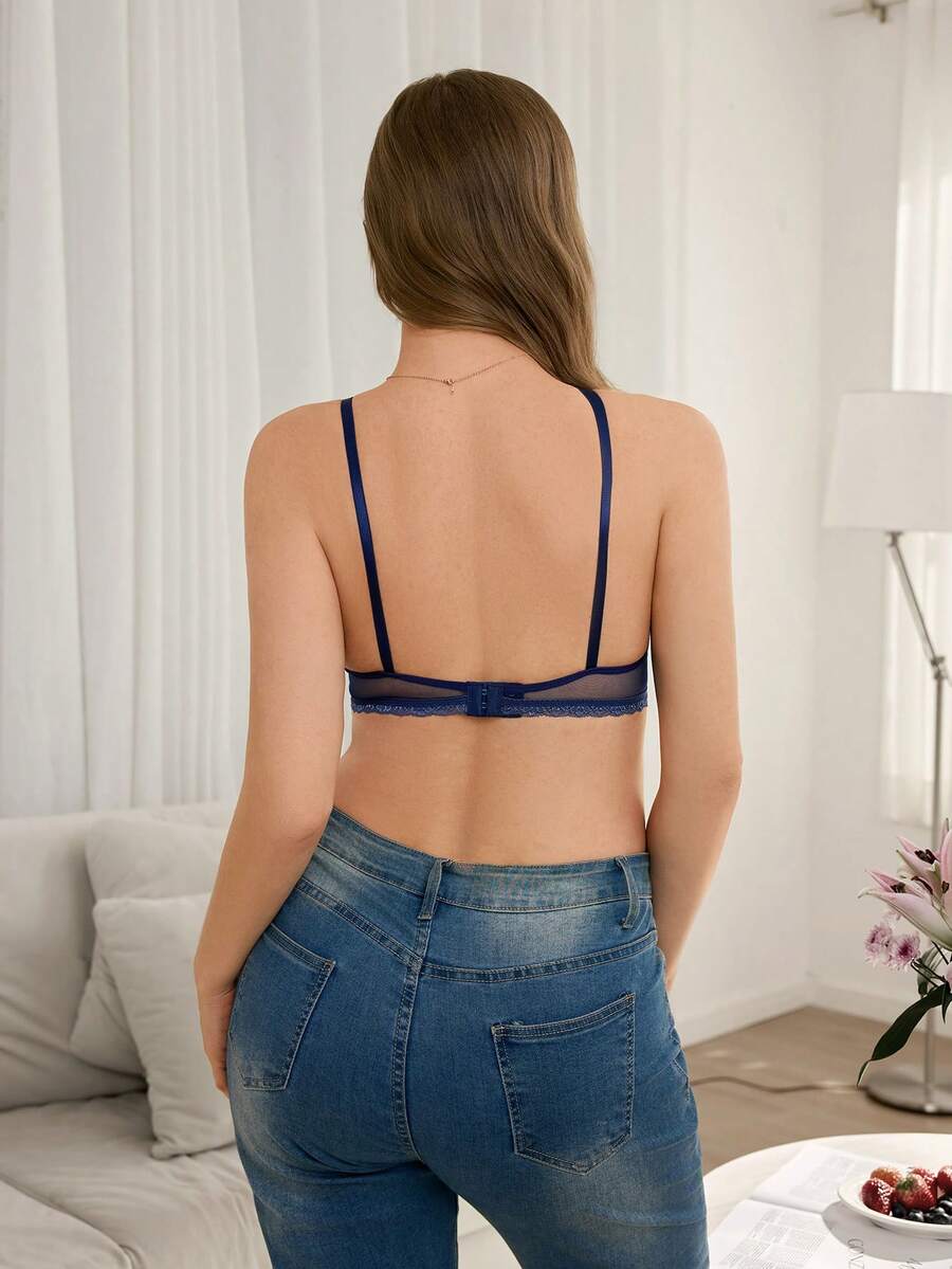 Maternity Lace Patchwork Nursing Bra Women Comfortable Breastfeeding Lingerie