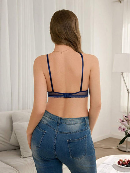 Maternity Lace Patchwork Nursing Bra Women Comfortable Breastfeeding Lingerie