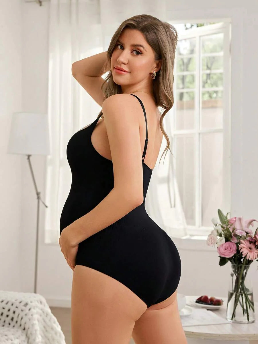 Pregnant Women's Minimalist Solid Color Seamless High Elasticity Soft Camisole Shapewear