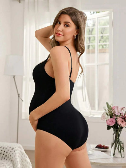 Pregnant Women's Minimalist Solid Color Seamless High Elasticity Soft Camisole Shapewear