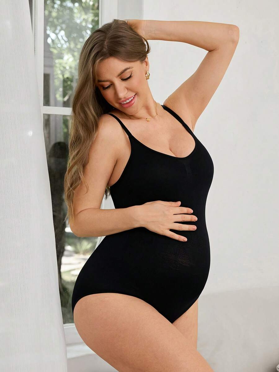 Pregnant Women's Minimalist Solid Color Seamless High Elasticity Soft Camisole Shapewear