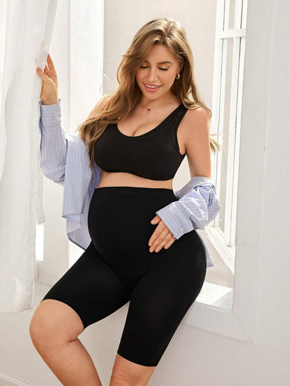 Maternity Shapewear Leggings - Black Skinny Fit 1pc