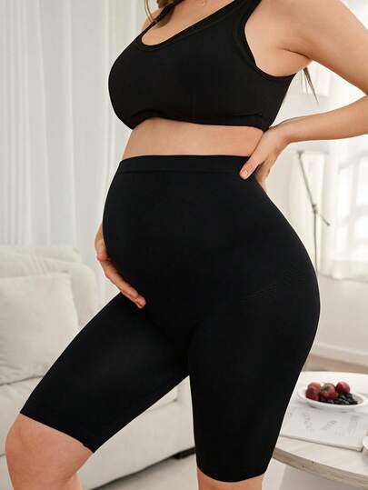 Maternity Shapewear Leggings - Black Skinny Fit 1pc