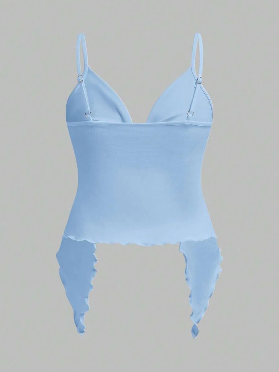 2-Piece Maternity Camisole Set – Front Twist Summer Top