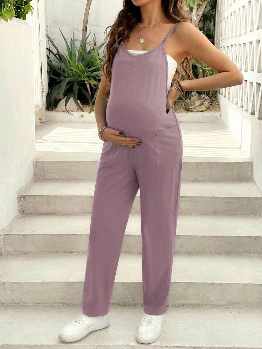 Apricot Backless Spaghetti Strap Jumpsuit - Casual Sleeveless Capri Length One Piece - Summer Beach Vacation Outfit for Women