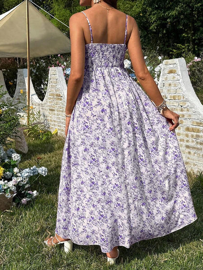 Women's Casual Ditsy Floral Maternity Strap Dress