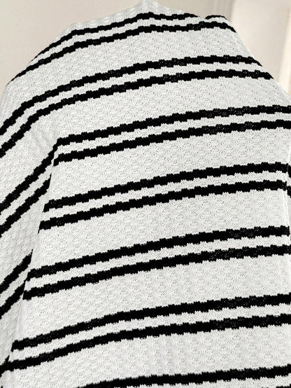 Maternity Striped Nursing Dress - Spaghetti Strap, Slim Fit, Flared Hem, Apricot