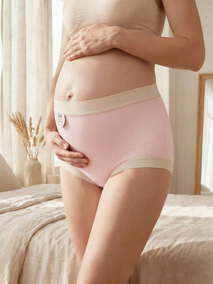 Maternity Modal Panties 4 Pack - Seamless Under Bump Postpartum Boyshort High Waist, Recovery