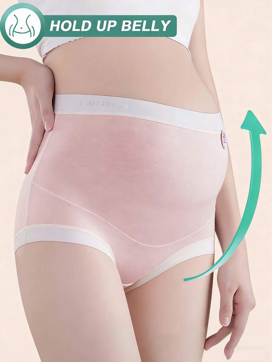 Maternity Modal Panties 4 Pack - Seamless Under Bump Postpartum Boyshort High Waist, Recovery