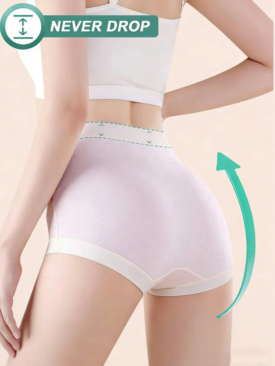 Maternity Modal Panties 4 Pack - Seamless Under Bump Postpartum Boyshort High Waist, Recovery